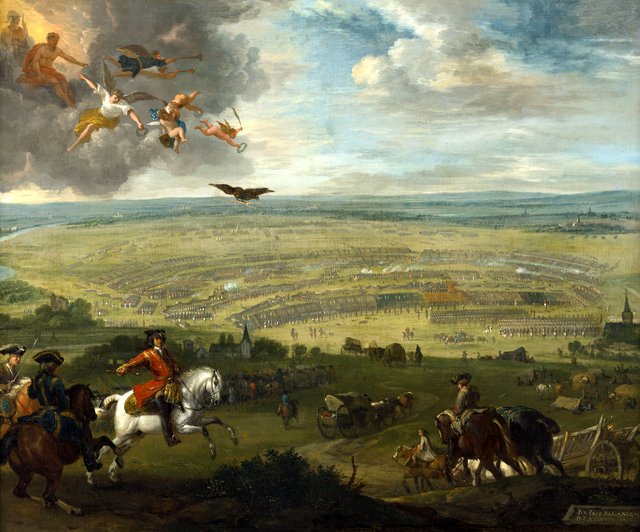 The battle at Petrovardin, August 5th 1716, between the Austrians and the Turks by Jan van Huchtenburgh