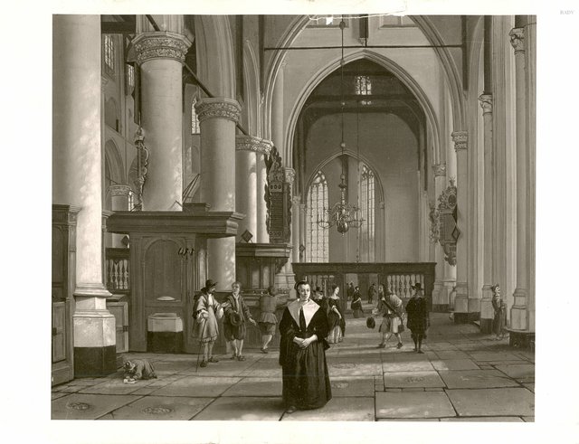 Interior of a church by Gerrit Adriaenszoon Berckheyde