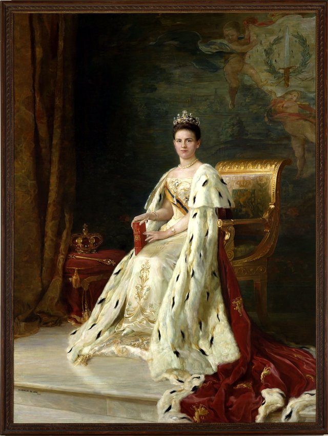 Portrait of Queen Wilhelmina (1880-1962) by Pieter de Josselin de Jong