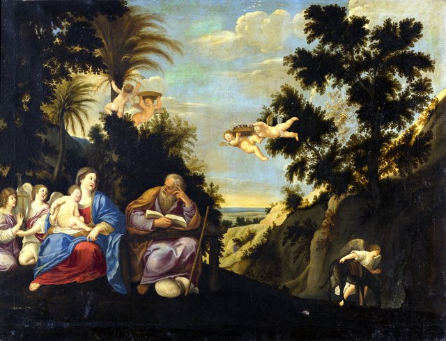 The Rest on the Flight into Egypt by Francesco Albani