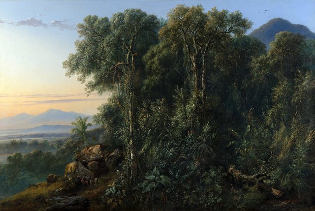 Indonesian landscape by Raden Saleh