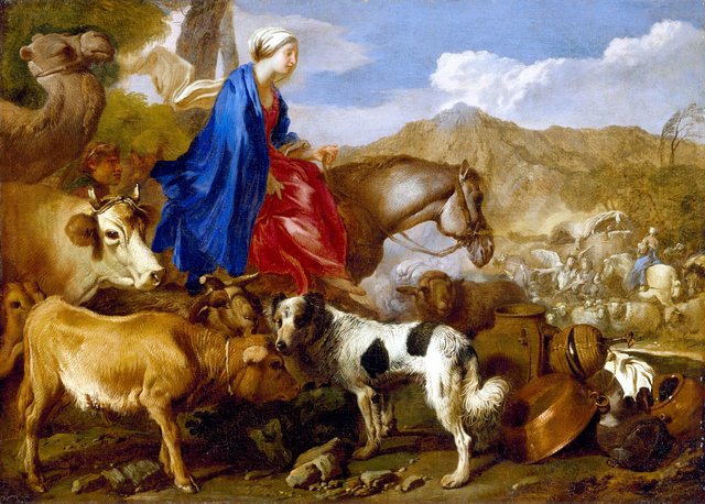 Journey of Rebecca by Giovanni Benedetto Castiglione