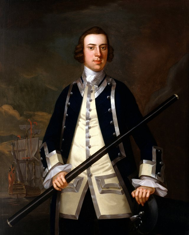 Portrait of a Naval Officer, Known as Augustus Keppel by John Wollaston the Younger