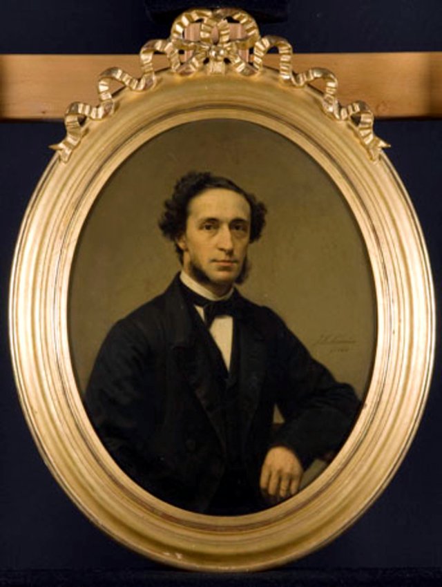 Portrait of Prof. mr. Otto van Rees (1825-1868) by Johan Heinrich Neuman