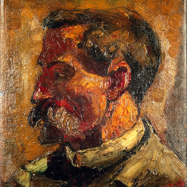 Portret van Christian Leibbrandt by Theo van Doesburg