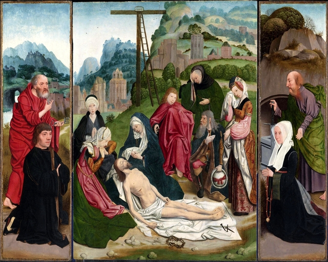 The Lamentation of Christ by Jan Mostaert