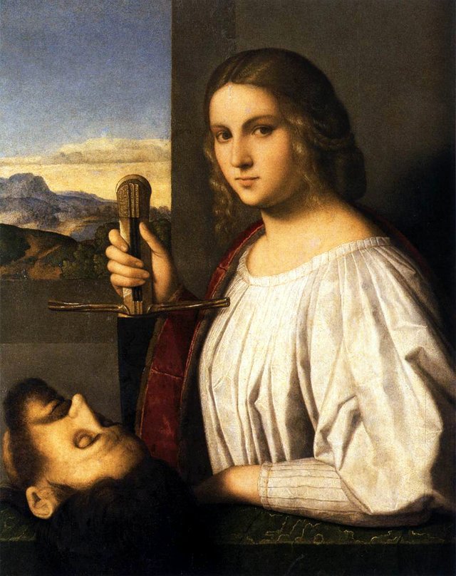 Judith with the head of Holofernes by Vincenzo Catena