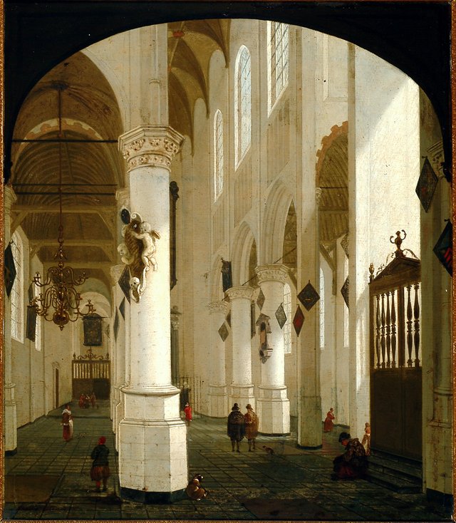 Church interior by Cornelis de Man