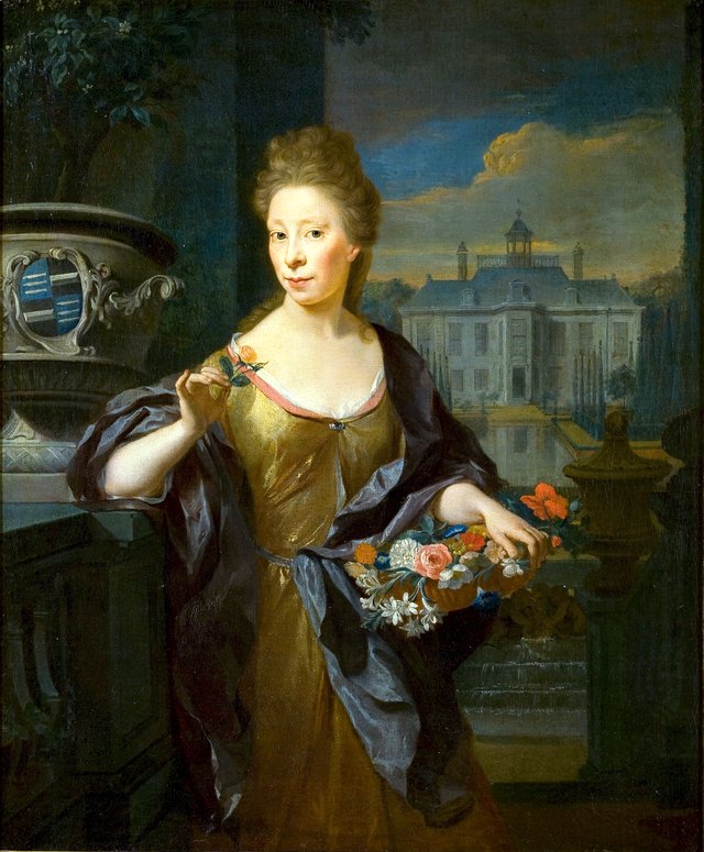 Portrait of an unknown woman by Nicolaas Verkolje