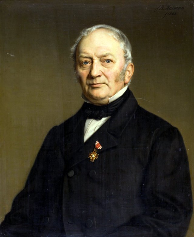 Portrait of Janus Singels by Johan Heinrich Neuman