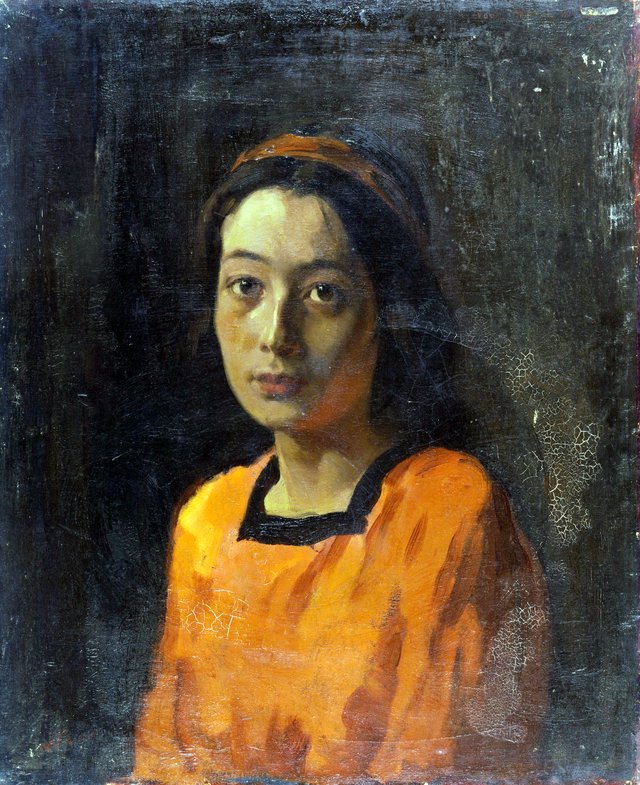 Portret van Wilma Knaap by Willem Witsen