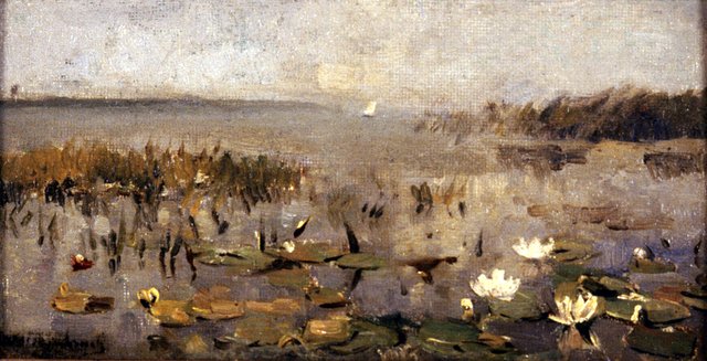 Waterlelies by Johan Hendrik Weissenbruch