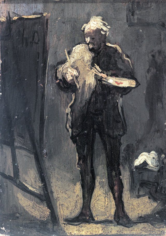 The Painter in Front of His Painting (Le Peintre devant son tableau) by Honoré Daumier