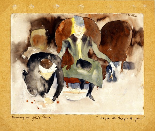 Scene after Georges Stabs Himself with the Scissors by Charles Demuth