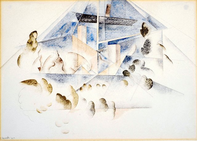 Bermuda, Masts and Foliage by Charles Demuth
