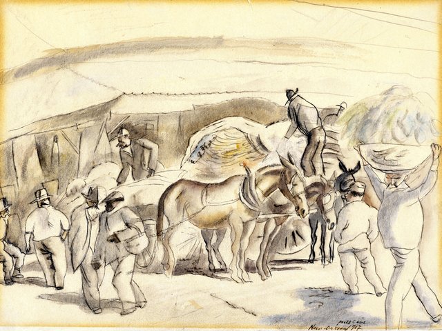 Harvesters by Jules Pascin