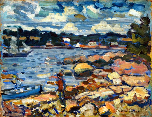 Brooksville, Maine (River & Rocks) by Maurice Prendergast