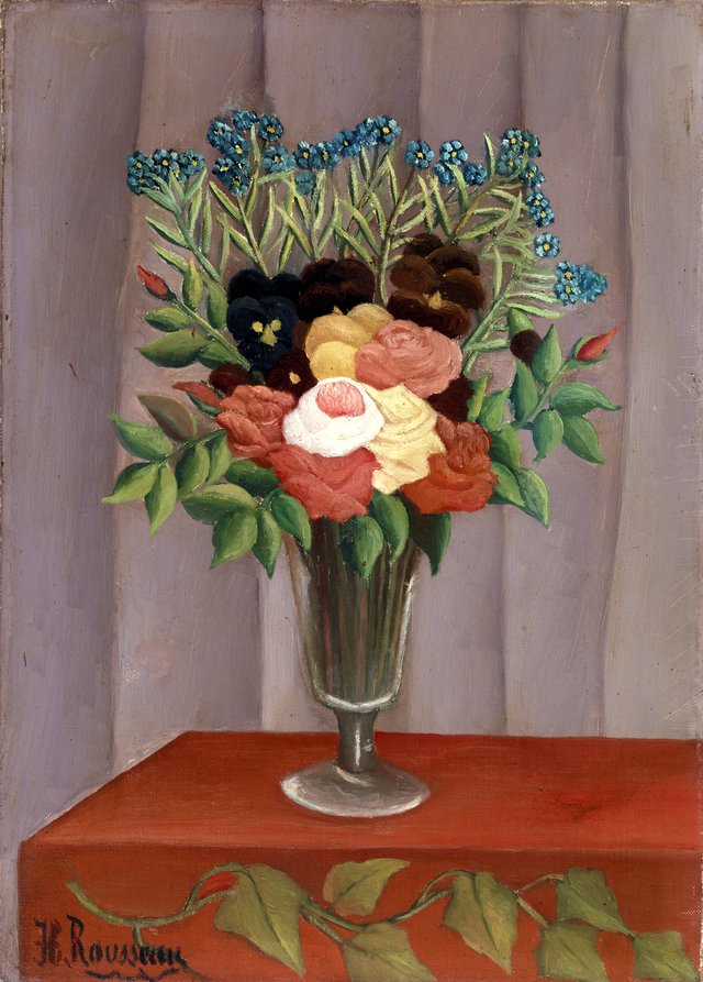 Bouquet of Flowers by Henri Rousseau