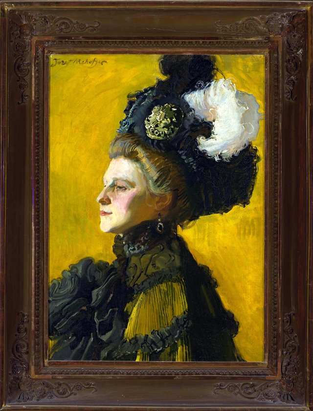 Portrait of artist's wife, Jadwiga (nee Janakowska) by Józef Mehoffer