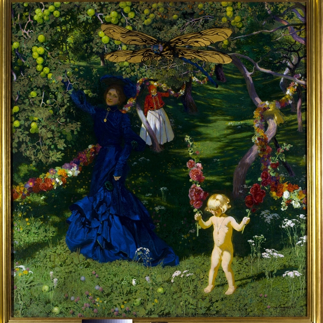 Strange garden by Józef Mehoffer