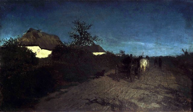 Night. by Maksymilian Gierymski