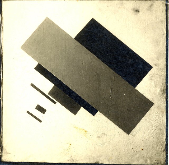 Automobil and Lady – Color Masses in the 4th Dimension by Kazimir Malevich
