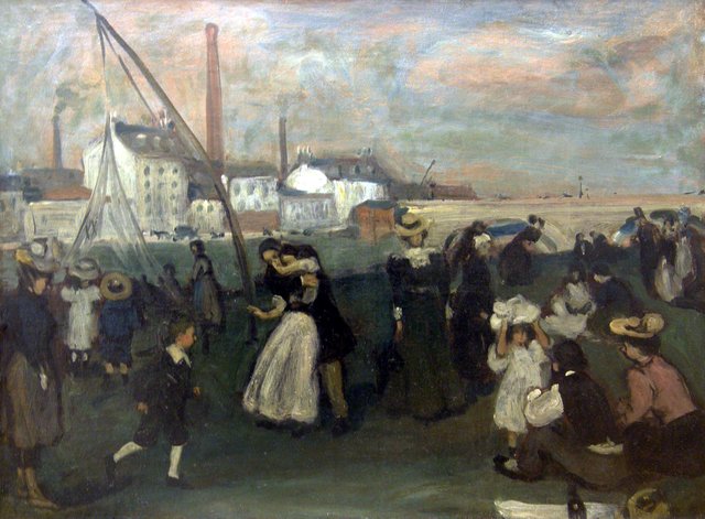 On the Quai by William James Glackens