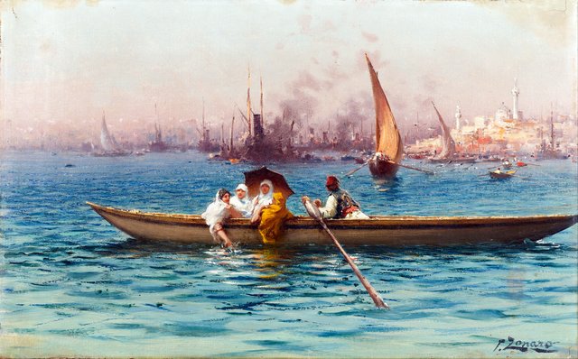Amusement on the Caique by Fausto Zonaro