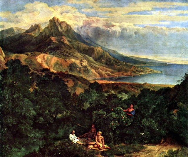 Italienische Küstenlandschaft by Francisque Millet