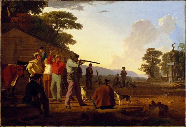 Shooting for the Beef by George Caleb Bingham