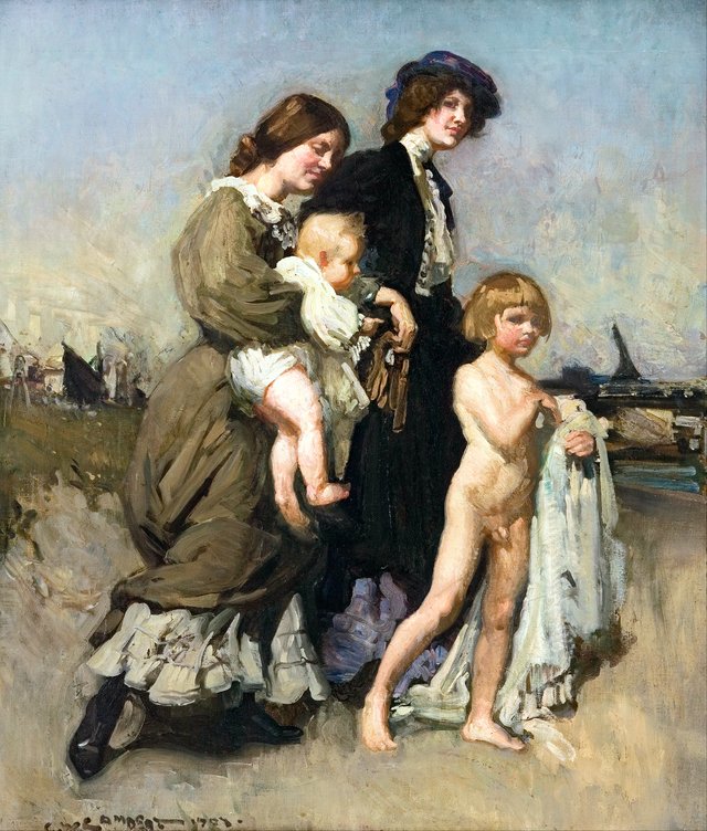 The holiday group (The bathers) by George Washington Lambert