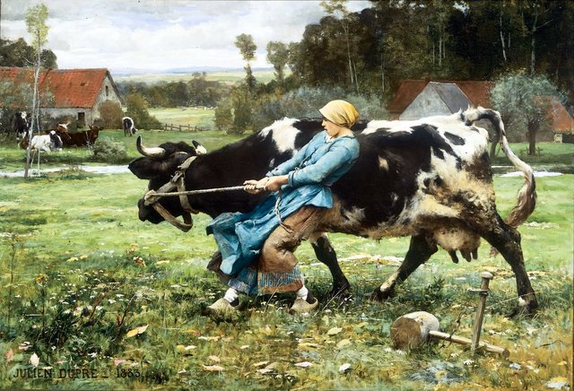 In the Pasture by Julien Dupré