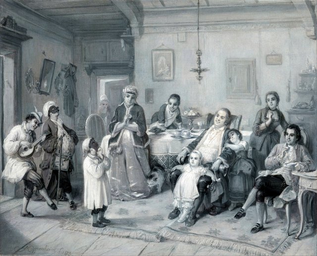 Purim (Feast of Esther) (Das Purim-Fest) by Moritz Daniel Oppenheim