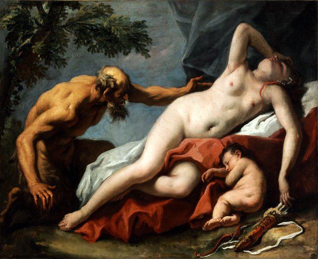 Venus and Satyr by Sebastiano Ricci