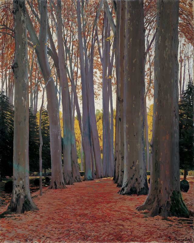 Avenue of Plane Trees by Santiago Rusiñol i Prats