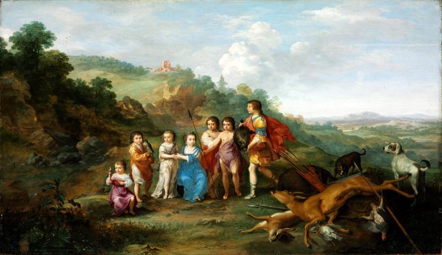The Seven Children of the Winterking by Cornelius van Poelenburgh