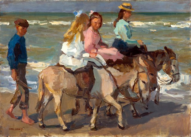 Donkey riding by Isaac Israëls