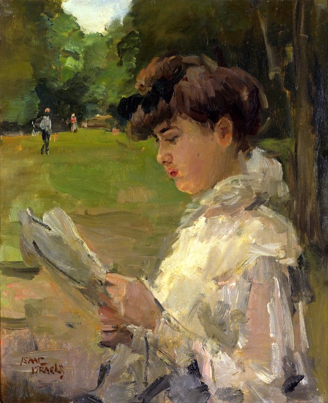 Girl reading by Isaac Israëls