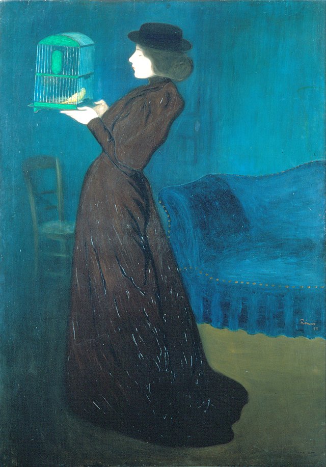 Woman with a Birdcage by József Rippl-Rónai