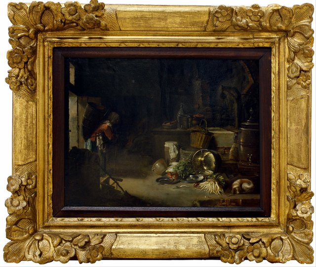 Kitchen Interior by Willem Kalf
