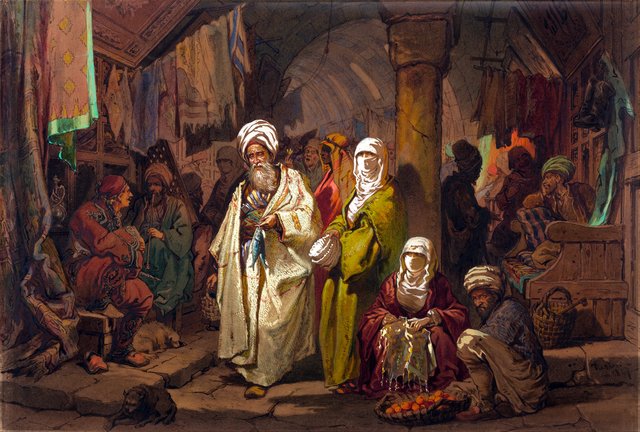 The Grand Bazaar by Amedeo Preziosi