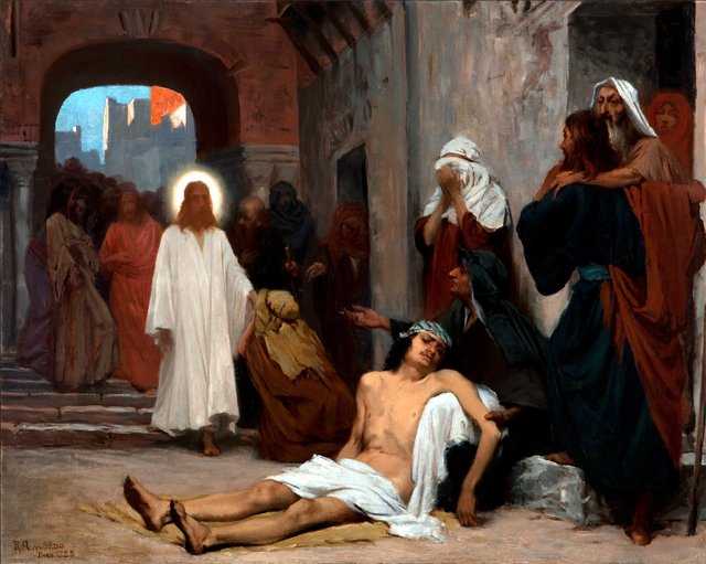 Study for "Jesus in Capernaum" by Rodolfo Amoedo