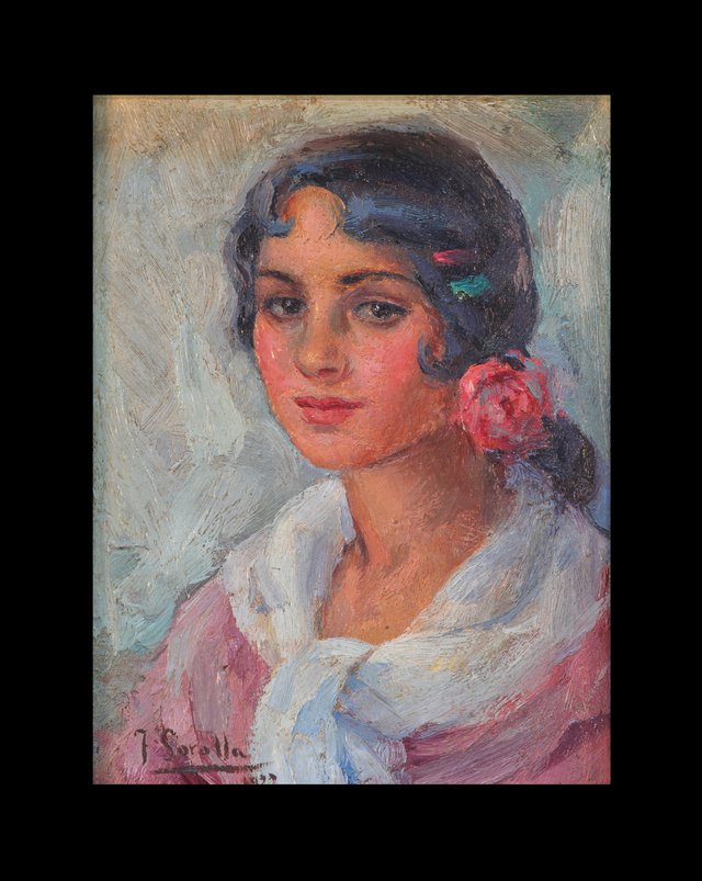 Portrait of a Woman by Joaquín Sorolla