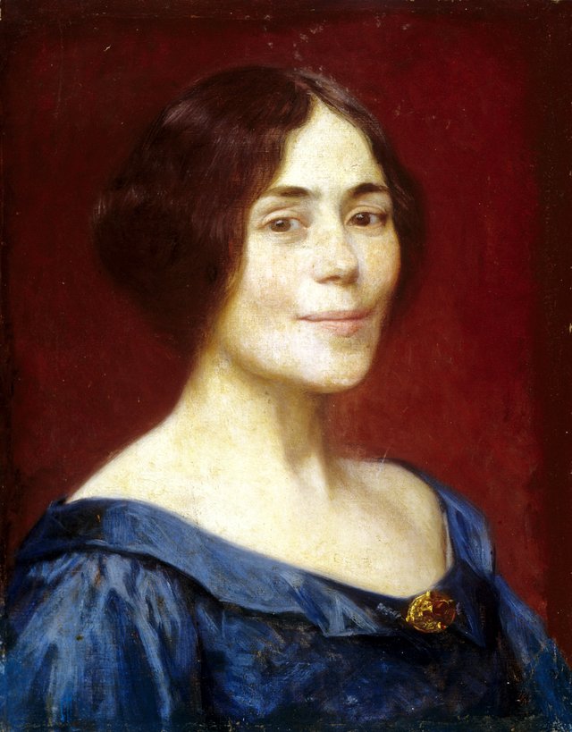 Self-portrait by Elin Danielson-Gambogi