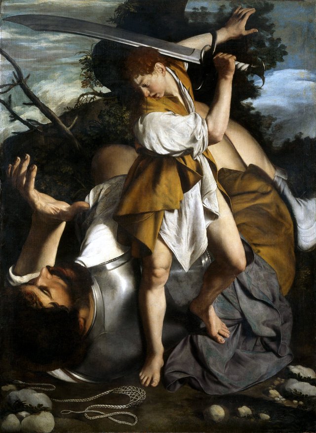 David and Goliath by Orazio Gentileschi