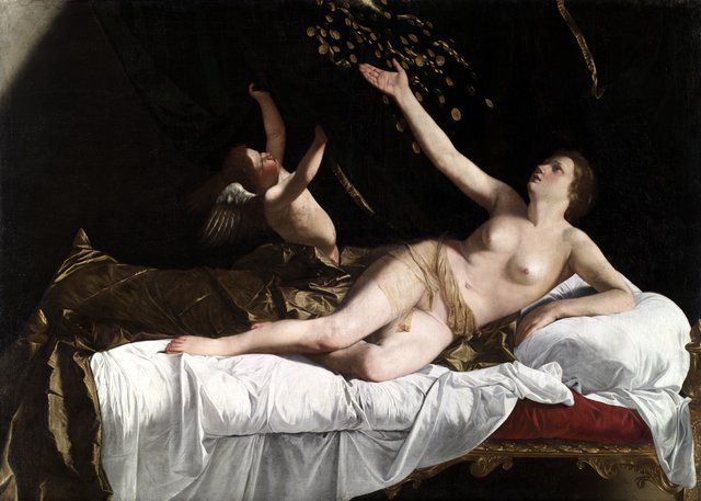 Danaë by Orazio Gentileschi
