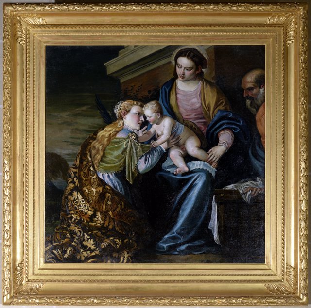 Mystic marriage of Saint Catherine by Frédéric Bazille