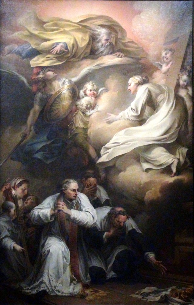 La Découverte de la profanation des saintes hosties à l'église Saint-Merry by Clément-Louis-Marie-Anne Belle