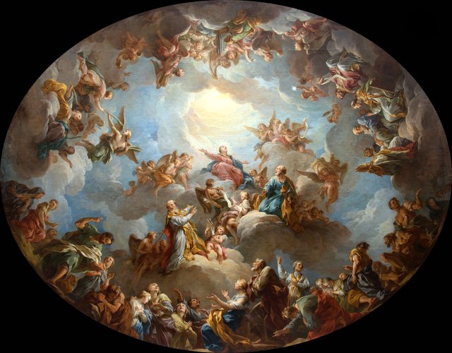 La Glorification de la Vierge by François Lemoyne