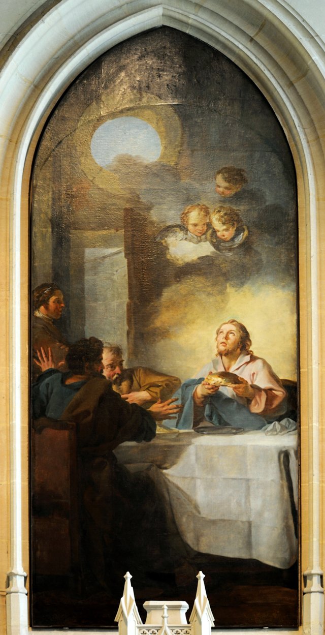 Pilgrims at Emmaus by Jean-Baptiste Marie Pierre
